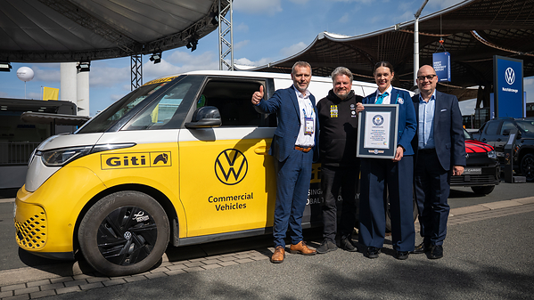 Giti Tire Sukses Antar "VW ID.Buzz World Tour" Raih Rekor Dunia