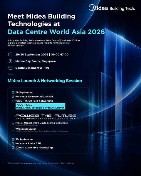 Midea Perkenalkan "Power-Cooling Hyperconvergence Architecture" Pertama di Industri di Ajang Data Center World Asia 2026